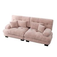 sofa esquinero relajante - sofa modular de 2 plazas - cine salon y dormitorio - rosa