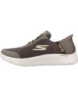 de skechers skechers slip-ins go walk flex hands up marron  ref 216324 brn