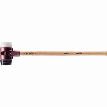 Halder Simplex Martillo De Bateo Relleno De Caucho / Superplástico Con Carcasa De Hierro Maleable, Mango De Madera De Nogal De Alta Calidad - D=100 Mm - 3027.100