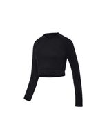 camiseta de fitness joluvi mavi long negro mujer