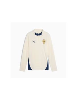 Sudadera de Fútbol Puma Portugal raining 1/4 Zip 25/26 Infantil Sugared Almond/Persian Blue