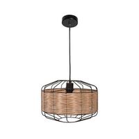 lampara de techo solange lumit  60w mimbre naturalmarron o35x 175 cm