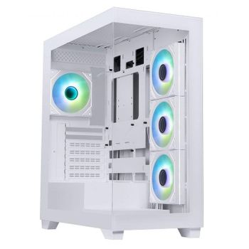 Caja gaming BitFenix Ceto Premium Edition torre media ARGB blanca vidrio templado