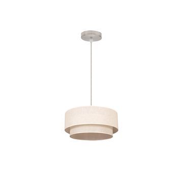 Fabrilamp Colgante Doble 1l Beis Beis Cilind 35 25 Reg