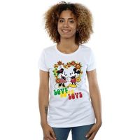 disney camiseta hippie love para mujer
