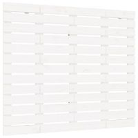 cabecero cama de pared  panel de cabecera madera maciza pino blanco 106x3x915 cm