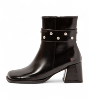 art para mujer 11706s101003001 botines de piel shinny negro 36 5 a 8cm cremallera clasico