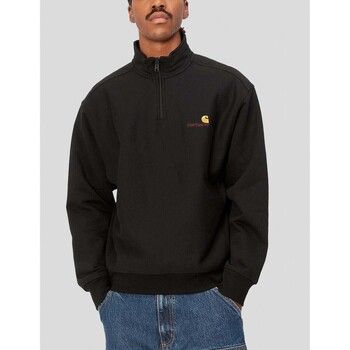 Carhartt Jersey SUDADERA HALF ZIP AMERICAN SCRIPT NEGRO/ORO para hombre