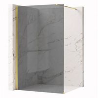 pared de la ducha rea flexi grey gold 140