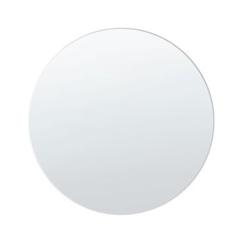 Espejo De Pared De Vidrio Plateado 80 Cm Marco Accesorio Decorativo Annemasse