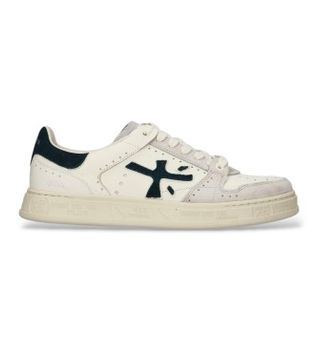 Premiata para hombre. QUINN Zapatillas de Piel Quinn blanco (45), Plano, Cordones, Casual