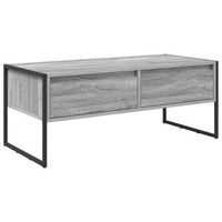 mesa de centro 100x46x40 cm madera - gris