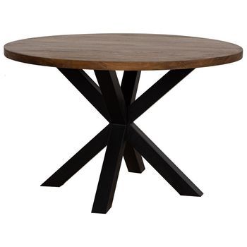 Mesa Acabado Artesanal Marron