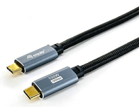 cable usb-c a usb-c 32 gen2 3m equip 128359 transferencia 10g 5a 4k 100w color negro