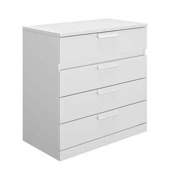 Cómoda 4 cajones l81 cm - blanco