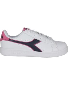de DIADORA ZAPATILLAS DIADORA GAME P GS C8593 BLANCAS CON DETALLES Y NEGRO ROSA