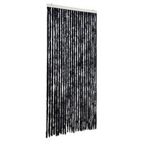 cortina antimoscas chenilla gris antracita 100x200 cm vidaxl