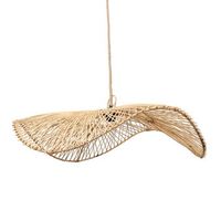 lampara colgante ratan bazar bizar chapeau natural
