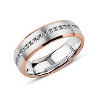 anillo grabable de plata 925 rosado con circonitas
