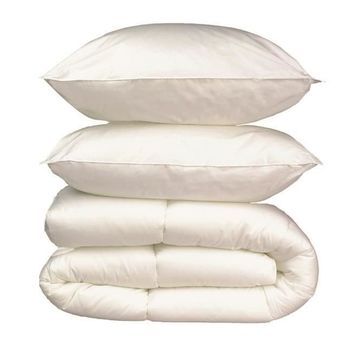 Paquete De Ropa De Cama De Microfibra - 1 Edredón Cálido 200x200 Cm + 2 Almohadas 60x60 Cm