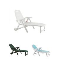tumbona multiposicion para exterior - hamaca elegante y moderno resistente a los rayos uv  x 2 unds blancojardin202