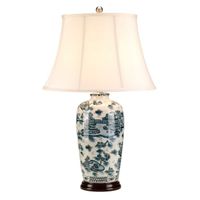 lampara de mesa blue traditional