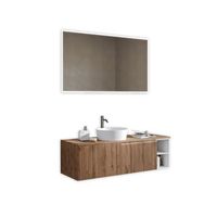 composicion bano 5 piezas venere roble en mdf
