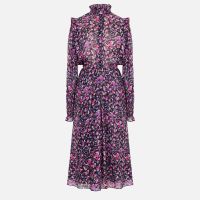 isabel marant etoile galoa cotton midi dress - fr 38uk 10