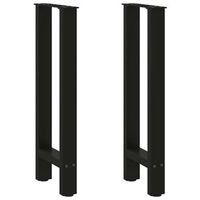 patas de mesa de centro acero negro 2 uds 38x72-73 cm vidaxl
