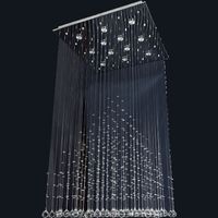 lampara de techo alice 12xgu10 l80xan80xal160cm cromo