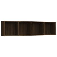 estanteriamueble tv  mueble de salon  armario tv madera roble marron 143x30x36 cm