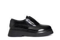oxfords de mujer en piel desgastada black