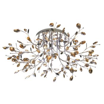 Plafón metal y cristal  27 cm