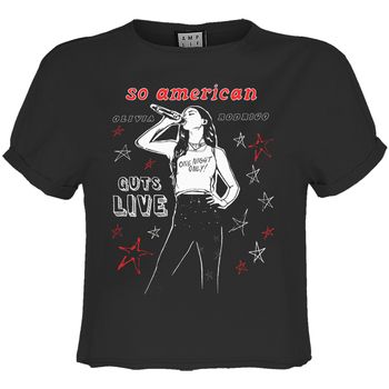 Amplified Clothing Camiseta manga larga So American para mujer