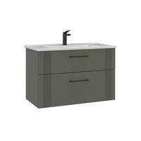 mueble para lavabo  - 85 x 45 x 55 cm - verde mate