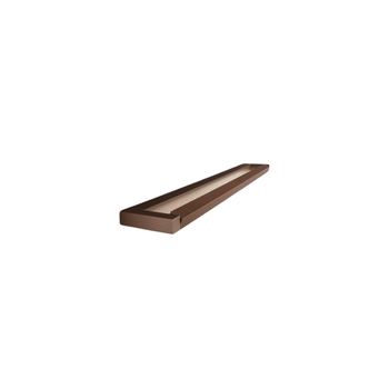 Slim - Aplique Led De Pared De 12 W, Cct 2700k-4000k, L.39,2 Cm, Orientable, 960 Lm, Ip20 - Perenz - Marrón Metalizado