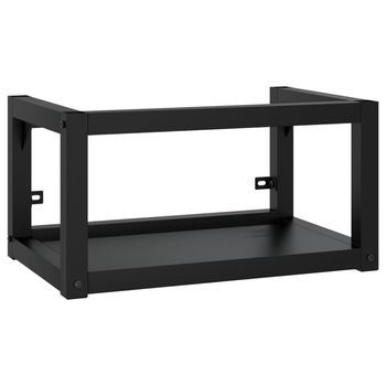 Estructura De Lavabo | Mueble De Lavabo Suspendido Hierro Negro 59x38x31 Cm