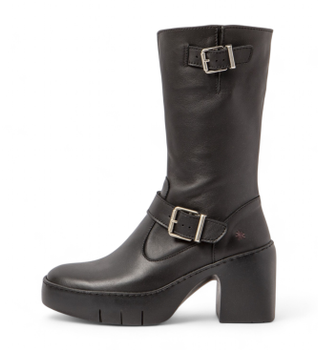 Art para mujer. 116571101003_001 Botas de piel 1657 negro (42), 3 a 5cm, Cremallera, Casual