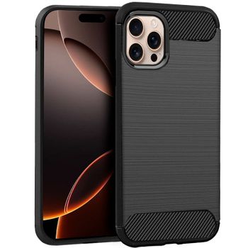 Cool Funda Carbón Negro para iPhone 16 Pro Max