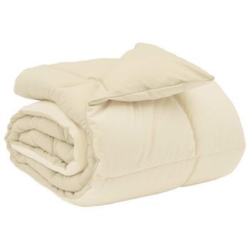 Edredón De Invierno 200 X 220 Cm Invierno Crema Transpirable Vidaxl