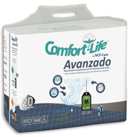 comfort life panal adulto advanced talla mediana 20 uds