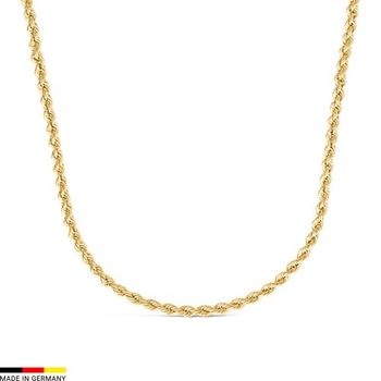 Cadena de cordón de oro de 14 quilates de 4,4 mm de grosor