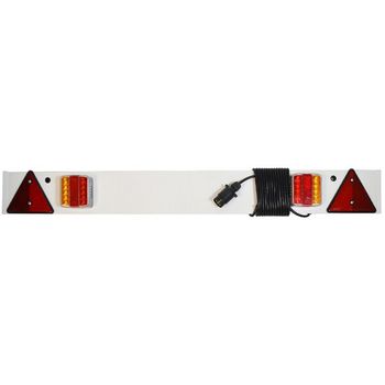 4 Foot Trailer Board with 5 Metre Cable & Reflective Triangle Lamps