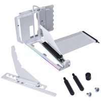 kit de soporte vertical gpu lian li v4 pcie 50 blanco con cable riser rgb