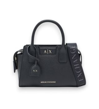 A|X Armani Exchange para mujer. XW002159AF26570UC001 Bolso shopping texturizado negro (OSFA), Casual, Poliéster