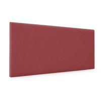 cabecero de lino natural liso 90x50cm camas 8090 - rojo