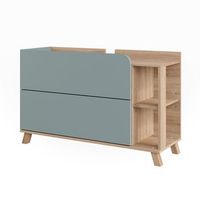 mueble bajo lavabo karen 100 x 65 cm con 2 cajones vicco