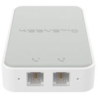 adaptador voip keenetic linear usb 2 puertos rj-11 fxs blanco gris micro pbx