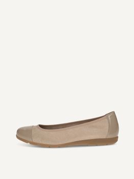 CAPRICE Ballerina, beige, made of Leather, Size 41