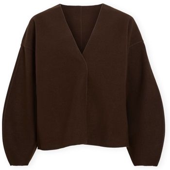 Vila Abrigo Noos Juice Loose Jacket - Coffee Bean para mujer